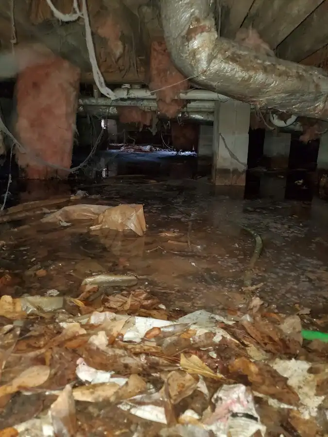 Crawl space flood assessment for Commercial Water Damage Restoration in Washington